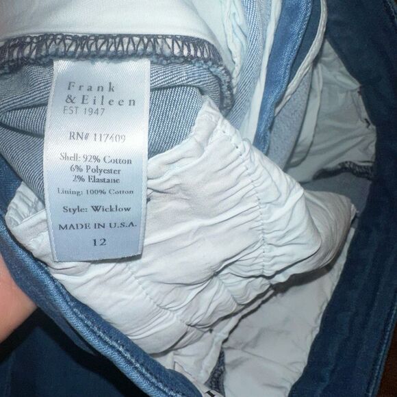 NWOT Frank & Eileen Wicklow Italian Performance Denim Chino Pants - Picture 8 of 9